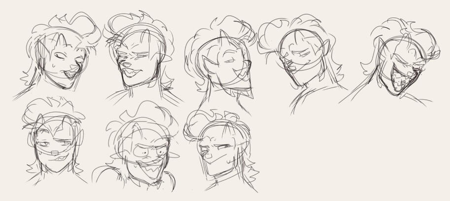 Expression sheet esboçado